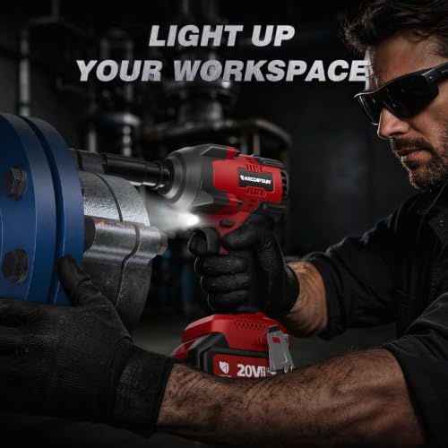 ARCCAPTAIN Cordless Impact Wrench 996Ft-lbs(1350N.m), 1/2 Inch Impact Gun - size: 1350 N.m