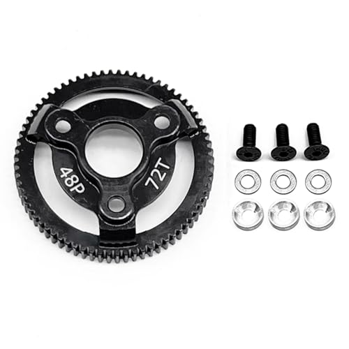 48P 72T Hardened Steel Spur Gear for Traxxas 1/10 Slash Stampede Rustler - size: 48P-Spur Gear-72T