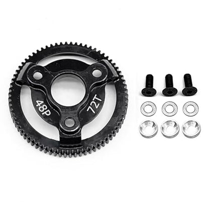 48P 72T Hardened Steel Spur Gear for Traxxas 1/10 Slash Stampede Rustler - size: 48P-Spur Gear-72T