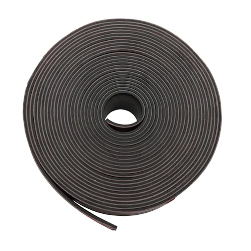 DEVNOL Self-Adhesive Neoprene Rubber Strips 1/16" Thick x 2” Wide x 23' Long, Sealing, Cushioning, Weather Stripping, Gaskets, and DIY Projects, Weatherproof - color: red adhesive backing, size: 1/16" x 2" x 23'