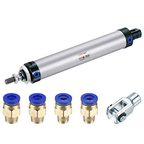 MECCANIXITY Pneumatic Air Cylinder MAL32X150 32mm Bore 150mm Stroke - size: 32X150 mm