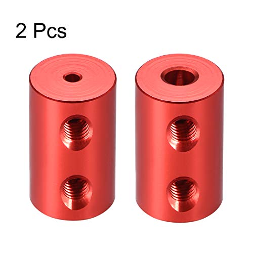 uxcell 2mm to 4mm Bore Rigid Coupling Set Screw L20XD12 Aluminum Alloy 2pcs - size: 2mm to 4mm