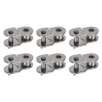 uxcell Chain Offset Half Link Roller 8mm Pitch Stainless Steel 6 Pcs
