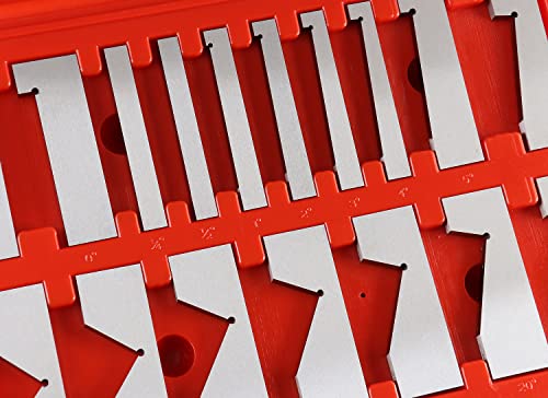 Accusize 17 Pc Precision Angle Block Set, Hardened Steel