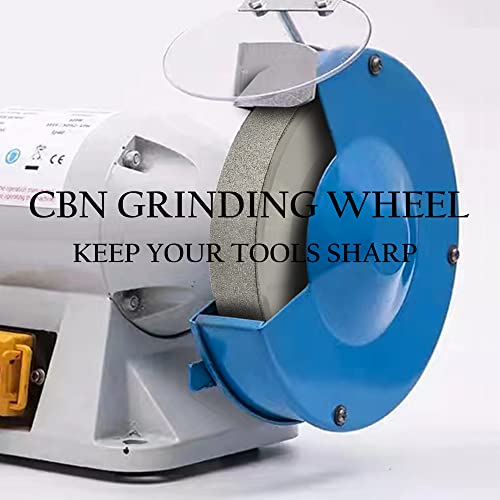 CBN Grinding Wheel 6 Inch 600 Grit, 1/2" Arbor, for Bench Grinders - size: 600 Grit
