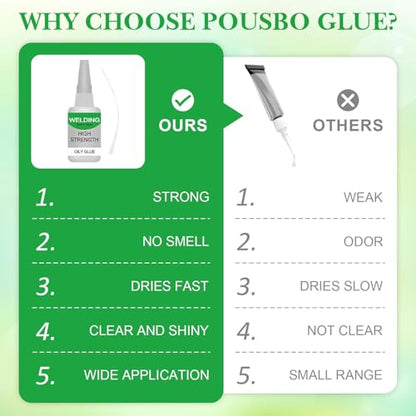 2Pcs Welding High-Strength Oily Glue,Magic Glue,Multifunctional Fast Repair Instant Bonding Welding Glue for Metal, Plastic, Ceramics, Leather, Glass,Super Glue All Purpose,Shoe Glue Heavy Duty(2PCS)