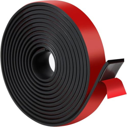 Adhesive Rubber Strips with Adhesive Backing Self Stick Neoprene Solid Rubber Sheets Rolls Strips for Gaskets Pads Seals Crafts Protection (1" Wide x 1/8" Thick x 10' Long) - size: 118 x 1 x 0.125 inches