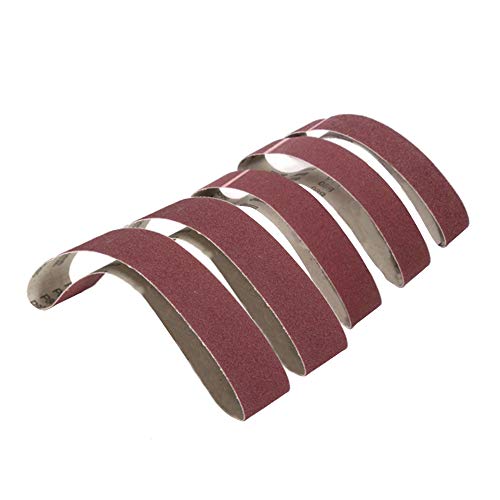 2 Inch x 27 Inch Sanding Belts, 60/80/120/240/320 Grits, Belt Sander Tool for Woodworking, Metal Polishing, 5 Pack Aluminum Oxide Sanding Belt - size: 2"x27"