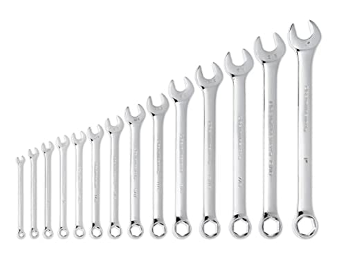 GEARWRENCH 14 Pc. 6 Pt. Combination Wrench Set, SAE - 81924 (Pack of 6) - size: SAE (Pack of 6)