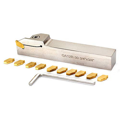 OSCARBIDE 3/4" QA12R-30 Lathe Grooving Parting Holder 10 Inserts Right-Hand