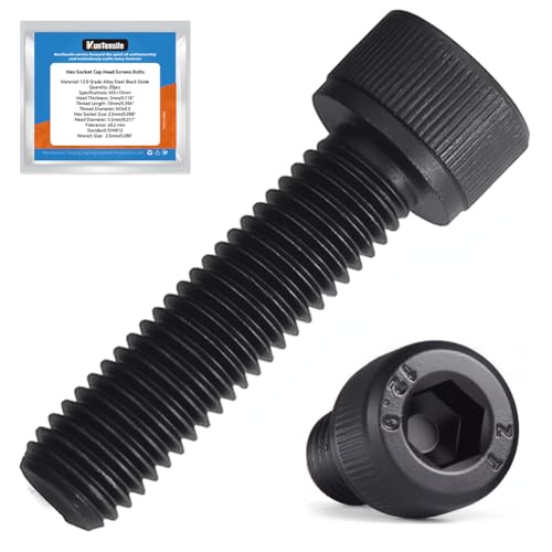 M5 x 25mm Hex Socket Cap Head Screws Bolts, 80pcs Grade12.9 Machine Screws - size: M5x25mm