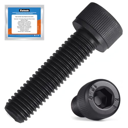 M5 x 25mm Hex Socket Cap Head Screws Bolts, 80pcs Grade12.9 Machine Screws - size: M5x25mm