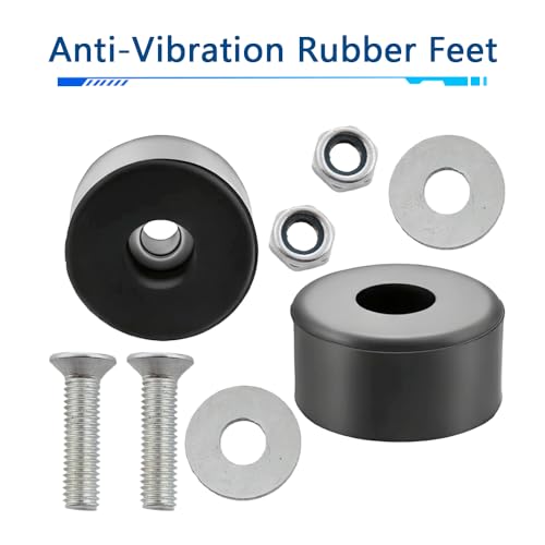 192310GS Anti Vibration Rubber Feet, 8 Pack Anti Vibration Heavy Duty Rubber Foot for Air Compressors, Generators Pressure Washers Isolation Pads Compatible with 094-0026 E106661 D091007, with Screw