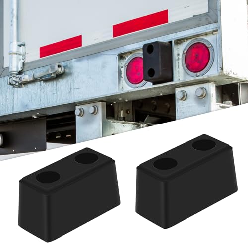 2-Pack Guards Dock Buffers– 6x3x3Inch Heavy Duty Rubber Bumper Block - size: 2PCS