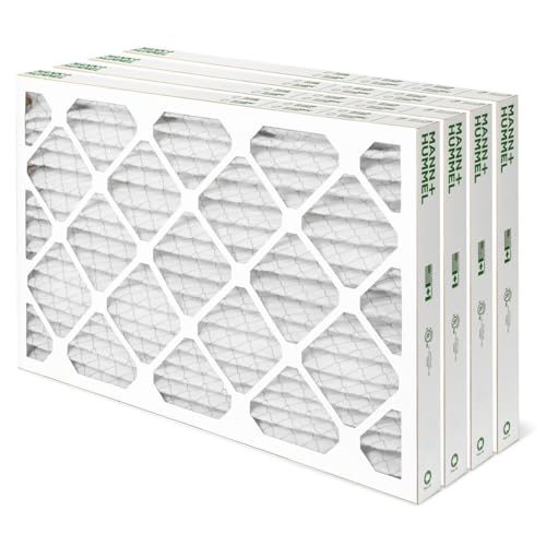 MANN+HUMMEL 14x20x2 MERV 8 Pleated 2" AC Furnace Air Filter. 4 Pack - style: 14 x 20 x 2