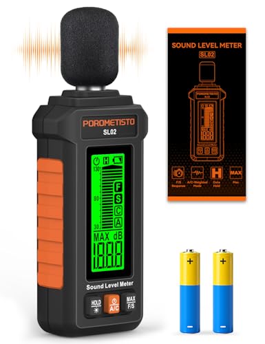 Sound Level Meter POROMETISTO 30-130dB A/C weights,F/S response modes