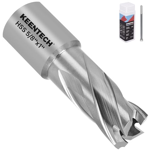 KEENTECH M2AL HSS Annular Cutter,5/8 Inch Diameter x 1 Inch Depth, - size: 5/8" dia, style: 1" depth