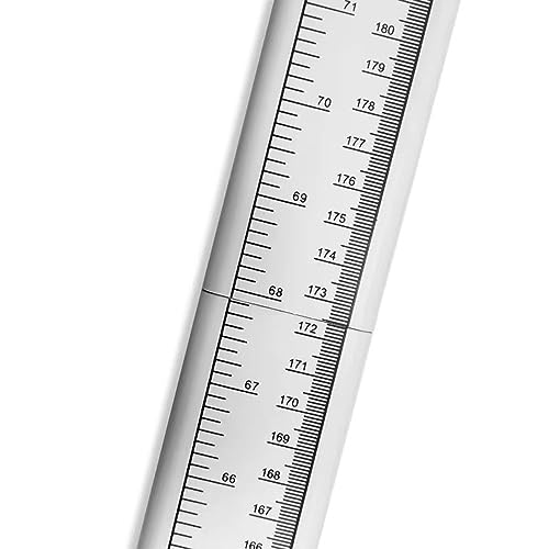 Medical Height Measurement for Wall，Adult, Children's Aluminum Portable Height Measuring Rod, Home Office Gym, Medical Examination,School， Portable Folding Telescopic, Range 8"-82"