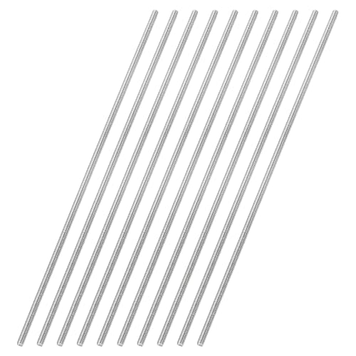 uxcell 10Pcs Fully Threaded Rod M2 x 0.4mm Pitch 120mm/5 Inch Threaded - size: M2x0.4mmx120mm