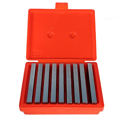 waltyotur 1/4 in Steel Parallel Set 1/4 x 6 in Accuracy 0.0002 in 9 Pairs - size: 1/4 in