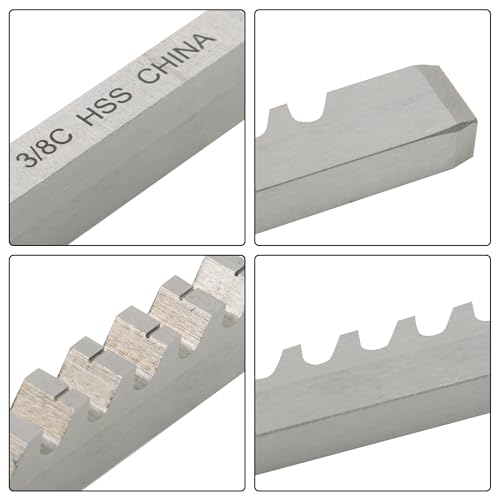 3/8 C Standard HSS Keyway Broach 3/8 X 11-3/4 Inch Cutting Tool