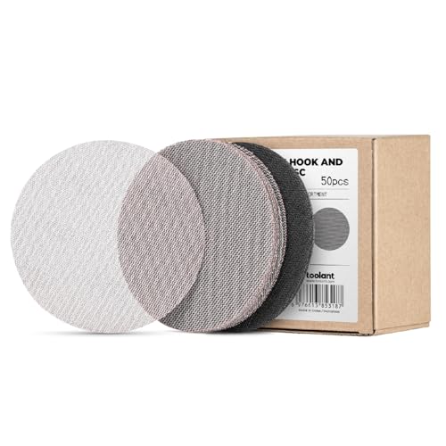 toolant Mesh Abrasive 5" Sanding Disc, 8 Hole, 80-400 Grit, 50Pcs - style: 5inch, 80-400 grit, 50pcs
