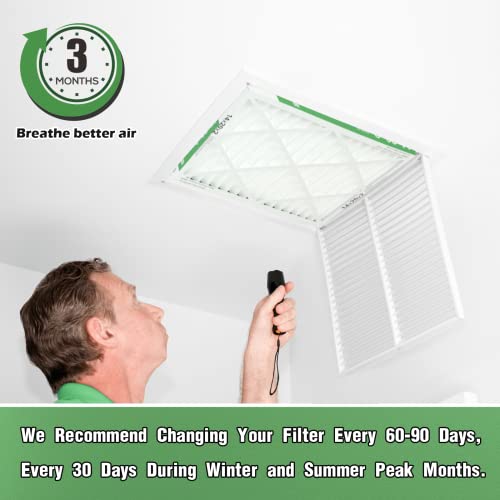 14x20x2 Air Filter TRIGHTFILTERS, Durable MERV 8 Pleated Home HVAC AC Furnace Heater Filters Replacement, Lightweight Compact Air Conditioner Filters 4 Pack - size: 19.6" x 13.6" x 1.8"
