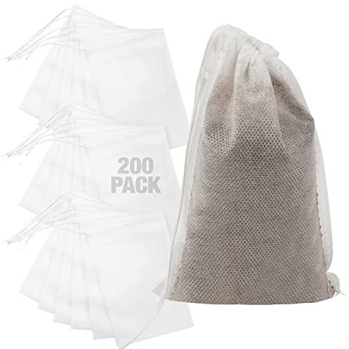 IMPRESA Non-Woven French Press Filter Bags, 4"x 6" Inch Disposable Coffee Brewing Bags, Tea Strainers & Cold Brew Filters, 200 Pack - size: 200 Pack (4"x 6")
