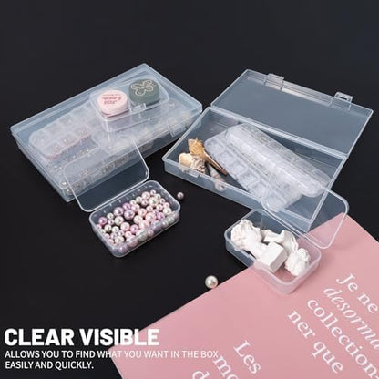 LJY 20 Clear Plastic Boxes, 3 Sizes for Hardware - color: Transparent, size: Mixed Sizes