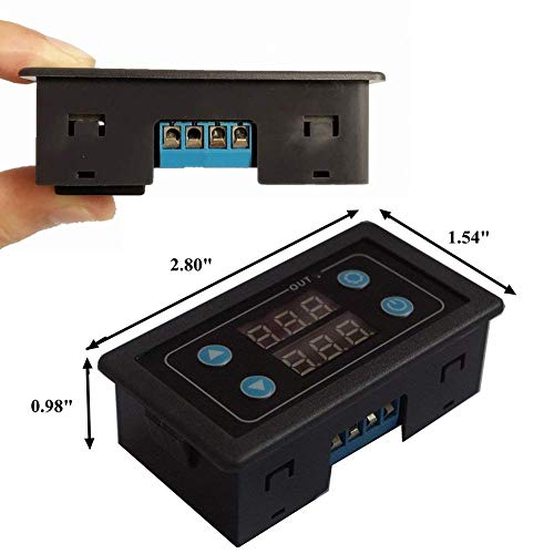 ICSTATION Delay Relay Module, AC 85V-265V Time Delay Switch 0-999s/min/h Timer Relay LED Display Digital Timer Cycle Delay Switch Module for Light Water Pump Engine - style: AC 85-265v