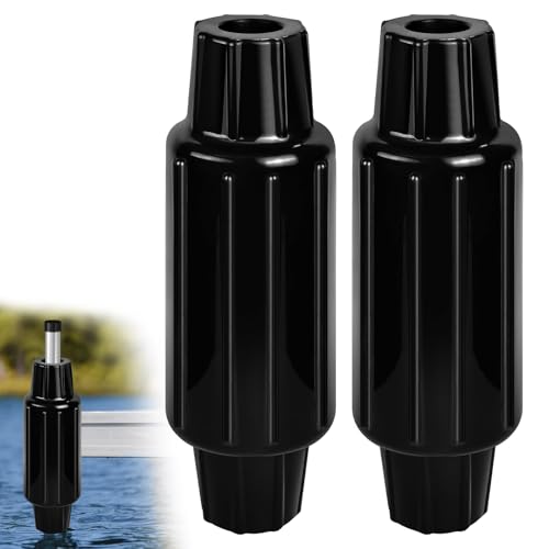 Dock Bumpers for Poles/Post, Boat Dock Bumpers Fenders - color: Black-2pk, size: 17.6 Inch Length
