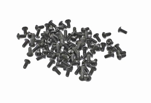 iexcell 100 Pcs #4-40 x 1/4" Alloy Steel 10.9 Grade Hex Socket Button Head Cap Screws Bolts Kit, Black Oxide Finish - size: #4-40 x 1/4"