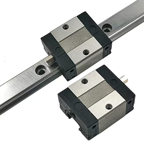 EG15 CNC Linear Rail 1PCS EGH15 7.09 inch / 180mm Length 15mm Width Square Linear Slide Guideway Rail + 2PCS EGH15 SA Carriage Bearing Slider Sliding Block Kit - size: L: 180mm / 7.09 Inch, style: EGH15SA