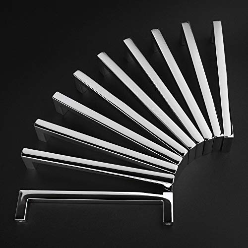 KOOFIZO 10 Pack 3-3/4 in Polished Chrome Cabinet Pulls, Drawer Handles 1816 - color: Polished Chrome, size: 3-3/4" CC - 10Pcs, style: Modern