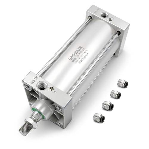 BAOMAIN Pneumatic Air Cylinder 4" Bore 12" Stroke SC100x300