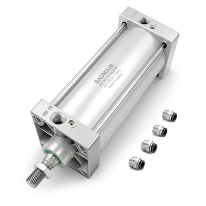 BAOMAIN Pneumatic Air Cylinder 4" Bore 12" Stroke SC100x300