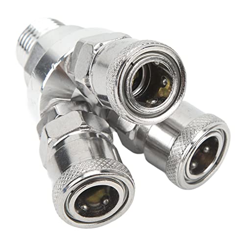 3 Way Quick Coupler Quick Connect Air Hose Splitter Universal Type Male Thread Swivel Air Compressor Fittings G1/2