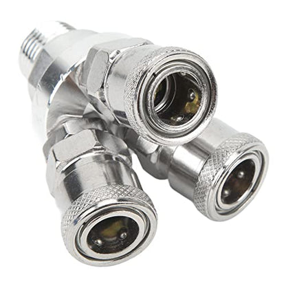 3 Way Quick Coupler Quick Connect Air Hose Splitter Universal Type Male Thread Swivel Air Compressor Fittings G1/2