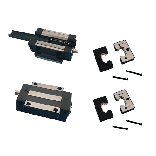 HGW25CA Standard Steel Bearing Slider, 2pcs HGW25CA Flange Bearing Slider Block for CNC Linear Guide and Machines - size: HGW25
