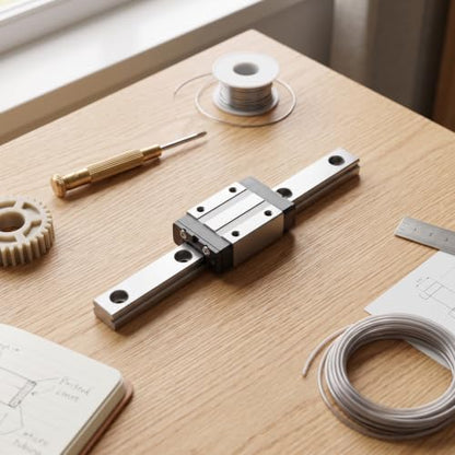 Miniature Linear Rail Guide LWL7B 70mm with Sliding Block for DIY 3D Printers and CNC Machine - size: 70mm