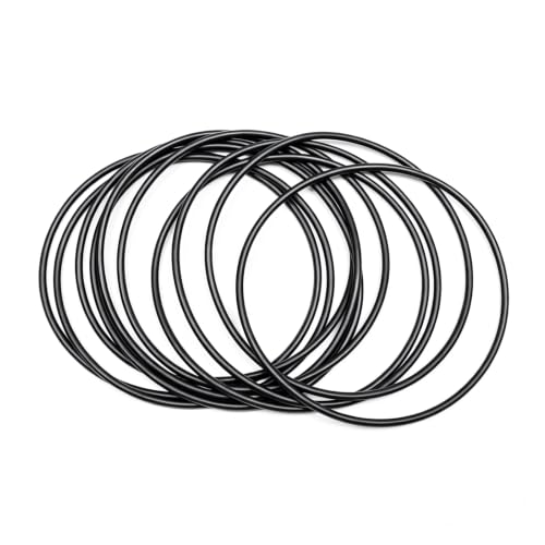 10Pcs Black O-Rings, Nitrile Rubber O-Rings 4"(101.8mm) ID - size: 4" ID, 4-1/4" OD
