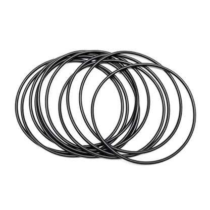 10Pcs Black O-Rings, Nitrile Rubber O-Rings 4"(101.8mm) ID - size: 4" ID, 4-1/4" OD