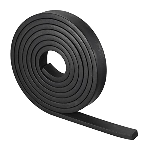 uxcell EPDM Rubber Foam Sheet Strips 3/8" T x 0.79" W x 118" L, Neoprene Rubber Sheet Rolls for DIY Gasket, Sealing Padding, Reduce Vibration Mat - size: 3/8"T x 0.79"W x 118"L