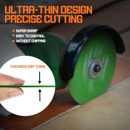 Diamond Blades 3-Pack 4.5" Diamond Multi-Purpose Saw Blades, Angle Grinder Disc for Cutting Porcelain Ceramic Glass Tile Marble Cutting Tools