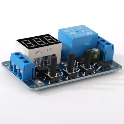 DROK 12V Timer Relay 2pcs, LED Display 4-Mode On-Off Automotive Time Delay Relay, Electric Delay Timer Switch 0.1s to 999min - size: 2pcs