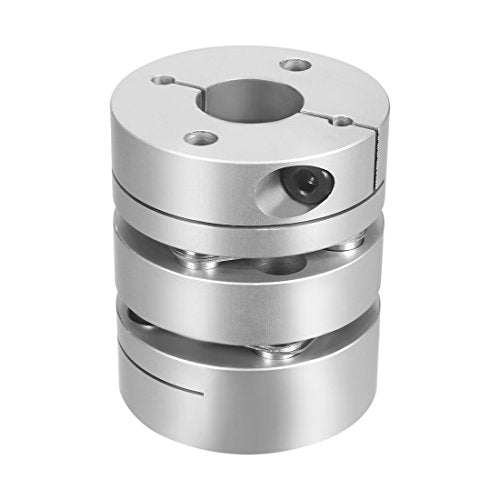 uxcell 14mmx15mm Clamp Tight Motor Shaft 2 Diaphragm Coupling Coupler - size: 14-15mm