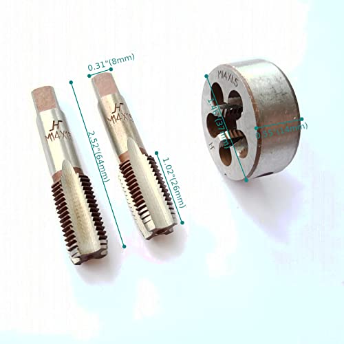 AtticZone M14 x 1.5 Metric Hand Thread Tap and Die Set, Right Hand - size: M14x1.5