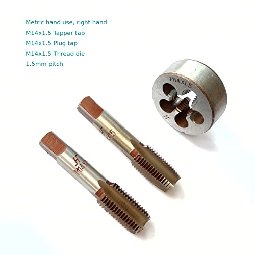 AtticZone M14 x 1.5 Metric Hand Thread Tap and Die Set, Right Hand - size: M14x1.5