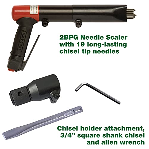 CS Unitec - Trelawny 2BPG 19-Needle and Chisel Scaler Kit - 3000 BPM, Durable All-Steel Construction, 199.3121 - Made in England - style: 2BPG Needle/Chisel Scaler