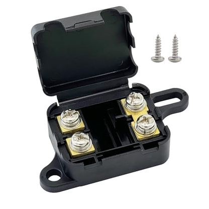 Ampper DC 12-24V Mini ANL Fuses Holder, 2 Way in-Line MANL Fuse Box, 1 Pc - size: MANL 1 Pack